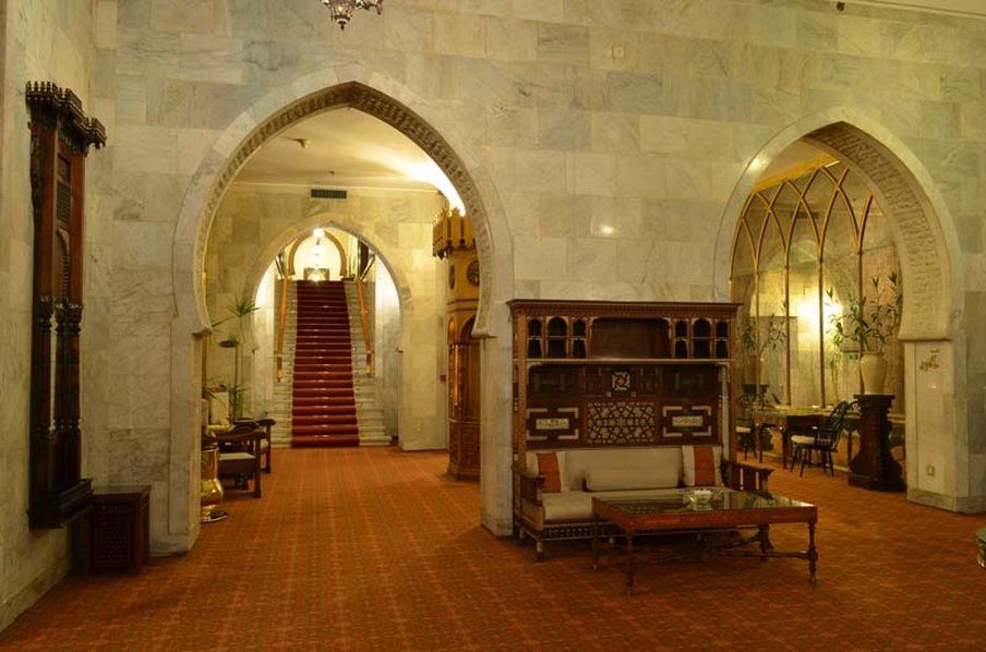 Marriott Mena House, Cairo Hotel Giza Bagian luar foto The interior of the hotel